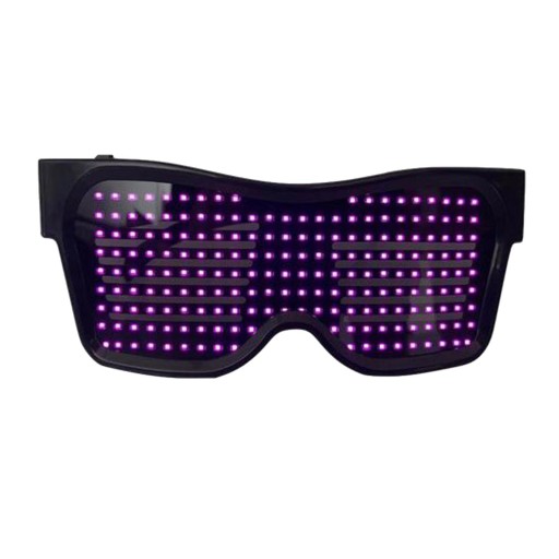 Светодиод Bluetooth для Raves Fun, мигающий дисплей, розовый