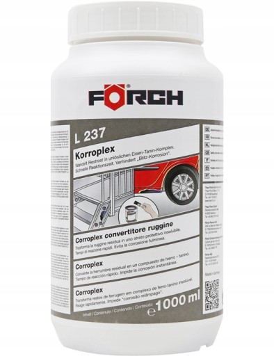 FORCH L237 KORROPLEX АНТИКОРРОЗИОННОЕ СРЕДСТВО ДЛЯ УДАЛЕНИЯ РОЖЖИ 1Л / НАБОР ИЗ 3 ШТ.