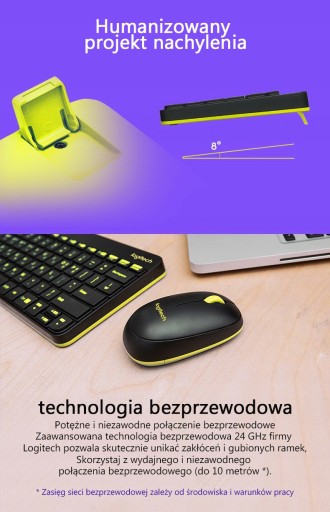 Беспроводная клавиатура и мышь Logitech MK240 Nano