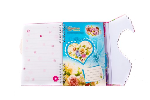 PAMIĘTNIK NOTES KOŁOWY KWIATKI Różne Kolory