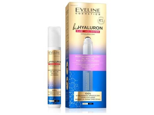 Eveline Cosmetics Bio Hyaluron roll-on pod oczy