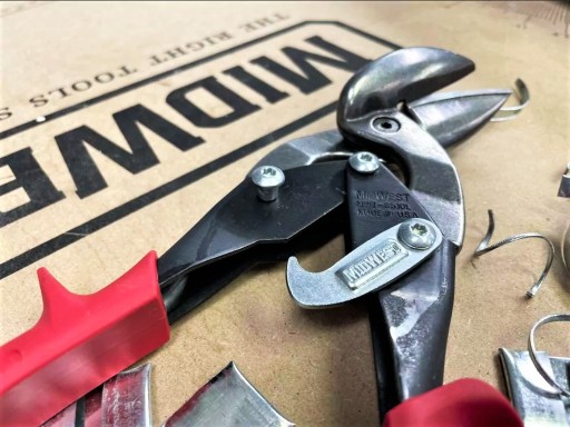 MIDWEST nożyce do blachy metalu stali proste lewe