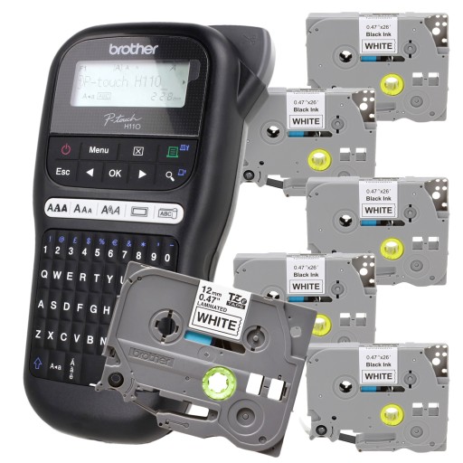 Комплект принтера Brother PT-H110 + 5 лент TZE-231