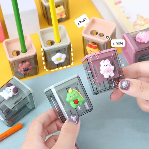 Маленькая симпатичная точилка для карандашей Kawaii с мотиком