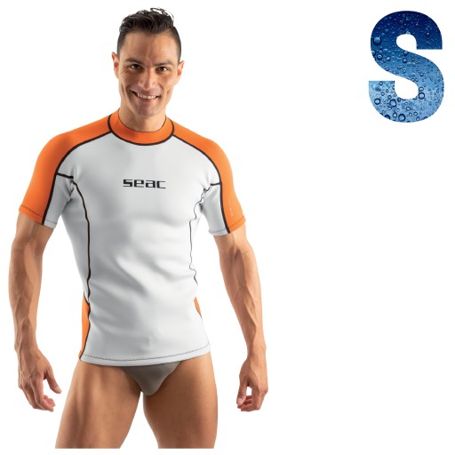 Неопреновая футболка с короткими рукавами SEAC FIT SHORT мужская 2 мм S
