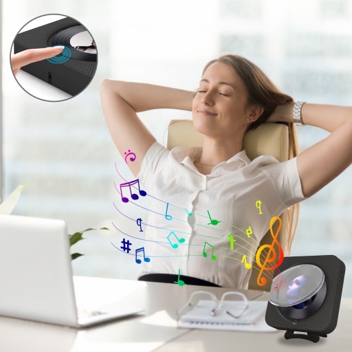 ODTWARZACZ PRZENOŚNY CD GŁOŚNIK BLUETOOTH RADIO + PILOT