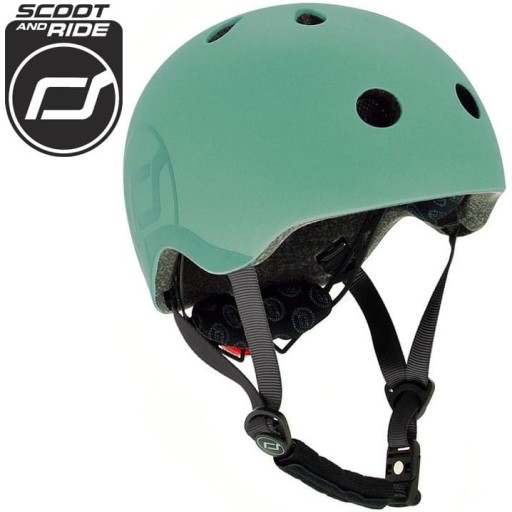 SCOOTANDRIDE ZESTAW Forest HULAJNOGA Składana + KASK z LED S do M 5L+
