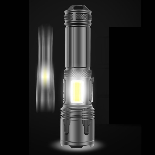 Мощный зум-фонарик XHP100 + COB LED + 26650 LiitoKala 5100 мАч