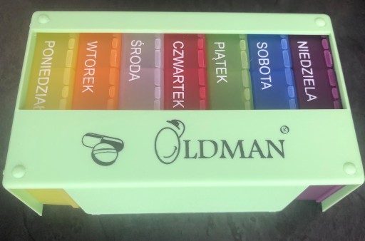 Организатор контейнера для лекарственных таблеток Oldman Casket 7 Days 3 Поры