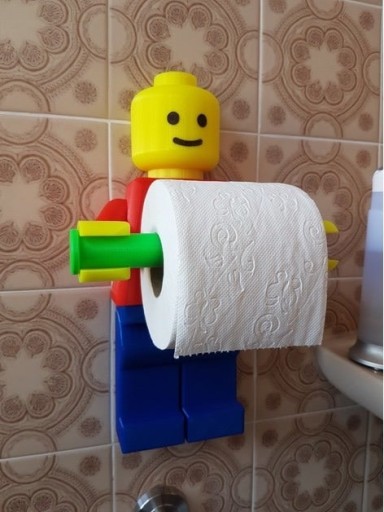 Держатель для туалетной бумаги LEGO MAN RedGrey