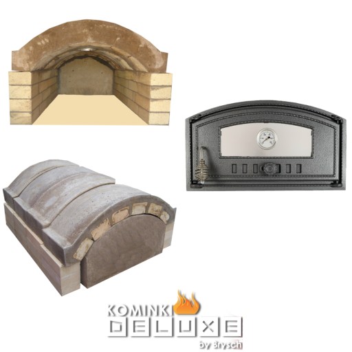 Piec do pizzy Kominki Deluxe PIEC SZAMOTOWY 60x90