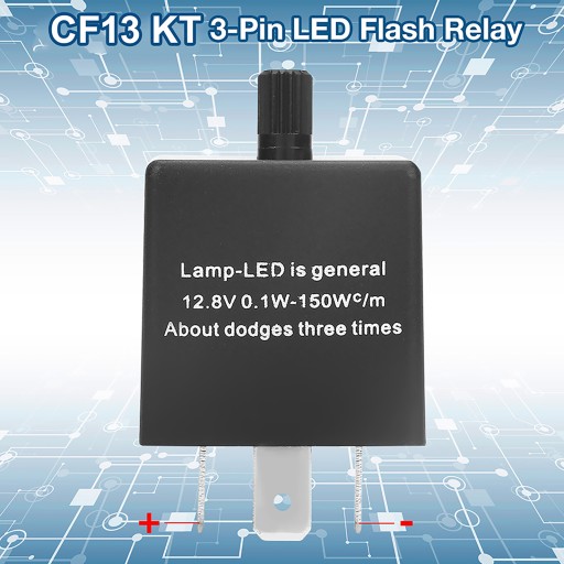 CF13 KT 3-контактное регулируемое светодиодное реле мигалки для монтажа