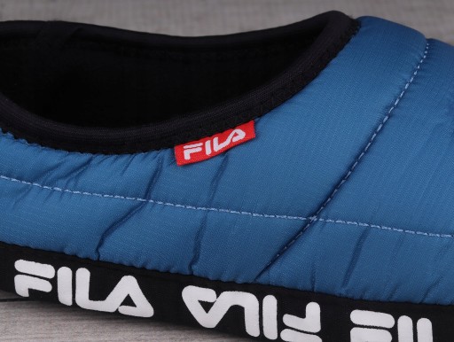FILA PANTOFLE MĘSKIE CIEPŁE KAPCIE ANTYPOŚLIZGOWE POLAR ROZM. 42