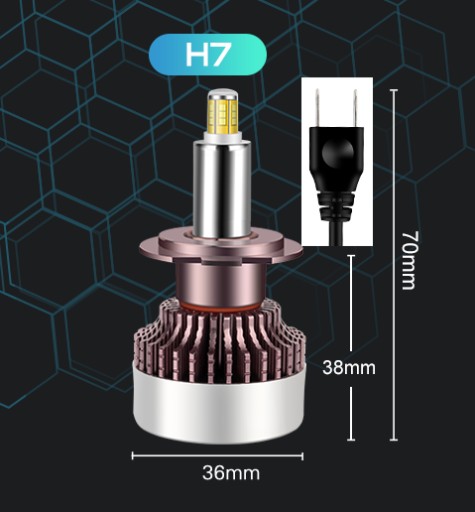ЛАМПЫ T-LED H7 XSTORM 160Вт 360° 20000ЛМ МОЩНЫЙ БАНКА