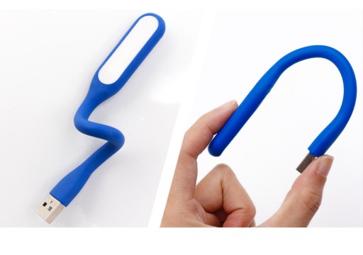 USB-лампа силиконовая, передвижная, функциональная для ноутбука, светодиодная, прочная, гибкая.
