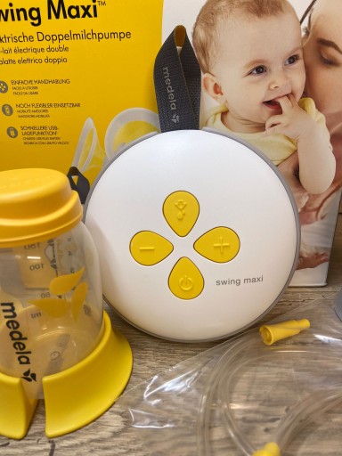 Электрический молокоотсос Medela Swing Maxi 300 мл, в очень хорошем состоянии.