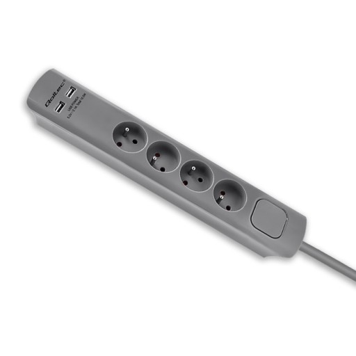 QOLTEC 50281 полоса (1,8 м) Серый