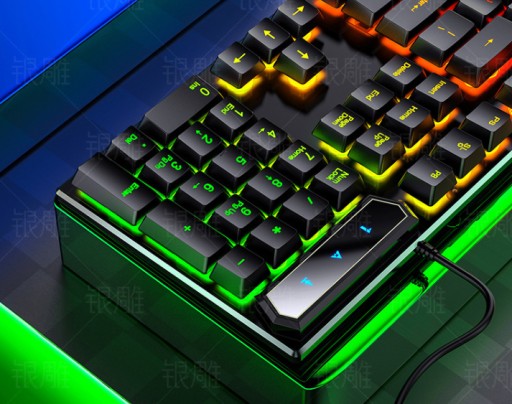 RGB-КЛАВИАТУРА ДЛЯ ГЕЙМЕРОВ В ПОДАРОК, СО СВЕТОДИОДНОЙ ПОДСВЕТКОЙ