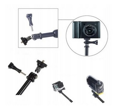 ТВЕРДЫЙ длинный держатель-монопод для телефона GoPro 12 11 osmo Eken