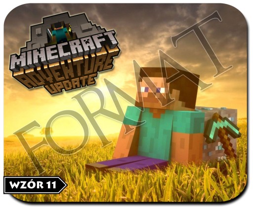 Коврик для мыши MINECRAFT - HD КАЧЕСТВО + НАДПИСЬ!
