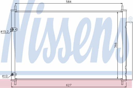 Охладитель и осушитель кондиционера NISSENS 8845002280