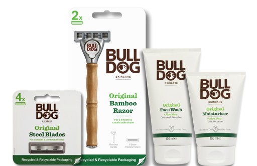 Bulldog krem + żel cera normalna + maszynka + 4 wkłady