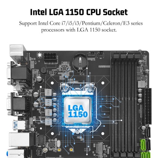 МАТЕРИНСКАЯ ПЛАТА B85M PRO DDR3 32 ГБ VGA/DVI/HDMI PCIe 3.0 X16 6 Гбит/с