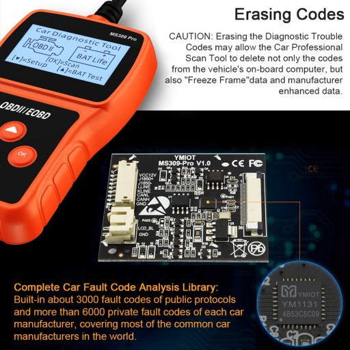 Профессиональный автомобильный сканер OBD Tester