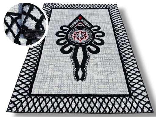 Dywan CUBE 3D PARZENICA 160x220 góralski styl folklorystyczny rozeta GRUBY