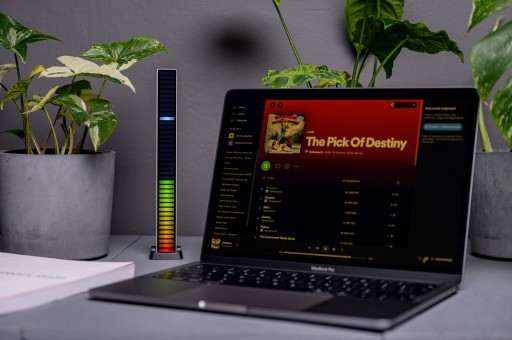 Эквалайзер RGB Redleaf 40LED - серебристый