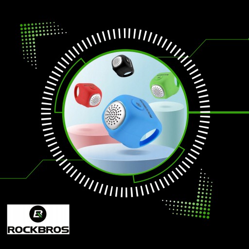 Электронный велосипедный звонок GREEN RockBros CB1709BK, 3 разных сигнала