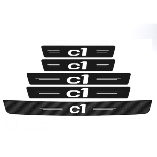 5 Наклейка на порог автомобиля Citroen C1