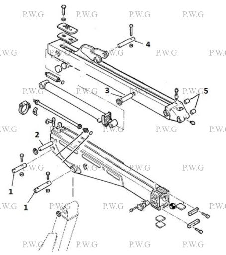 Штифты Втулки ЗАДНИЕ ПОВЕРХНИЕ FERMEC TEREX 860 960 820 980 760 55 мм