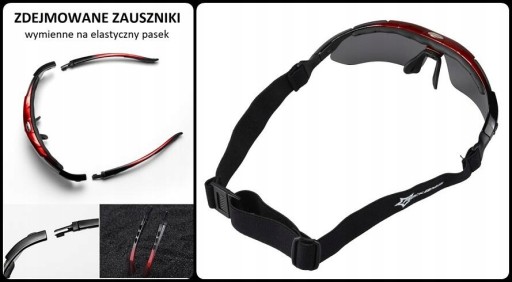 SunFields Bicycle Glasses - 5 UV -линзы