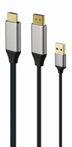 GEMBIRD Адаптер HDMI-DP 4K M 60 Гц с питанием от USB-A