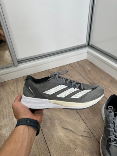 ADIDAS GV7071 ADIOS 7 BUTY BIEGANIE SZARE 43 1/3 27,5 CM