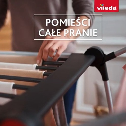 Suszarka do bielizny VILEDA Soft Care Grube Pręty
