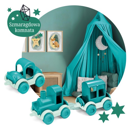 ZESTAW AUTEK DLA DZIECI KID CARS TRIO WADER MIĘTA
