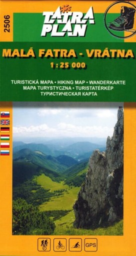 МАЛЕНЬКАЯ ФАТРА ВРАТНА 1:25 000 ТУРИСТИЧЕСКАЯ КАРТА 2506