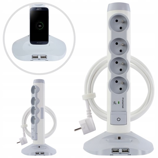 LEGRAND Przedłużacz pionowy wieża 2xUSB 1XMICROUSB
