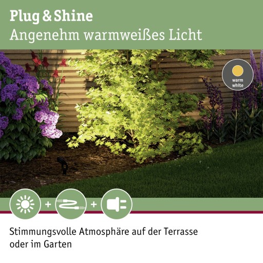 STING Светодиодный садовый точечный светильник Plug & Shine 6Вт 3K IP67 24В антрацит PL93934