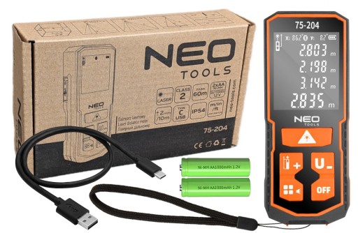 Лазерный дальномер дальность 60м Пифагор IP54 NEO