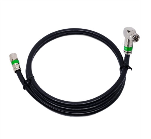 Коаксиальный кабель антенный кабель 3М черный F Plug-F Plug ANGLE