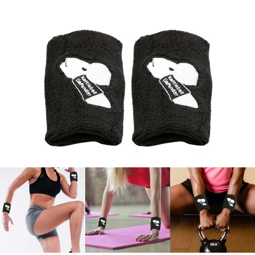 Черные нарукавники Kettlebell от Athletics.