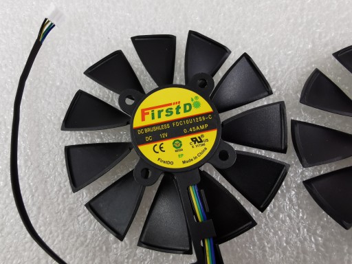 2 x Wentylator ASUS GTX 1060 1070 AREZ RX 570 4G8G