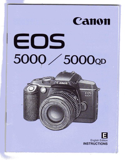 CANON EOS 5000, 5000 QD РУКОВОДСТВО