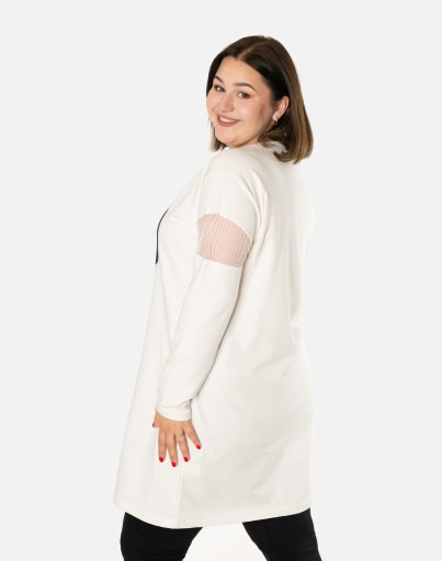 Duża Tunika Sukienka Bluzka Damska 7071-01 XL/2XL