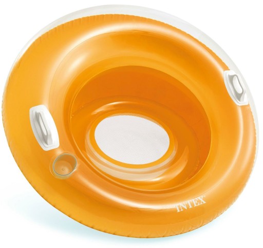 Надувное комфортное колесо Intex со спинкой - 2 цвета