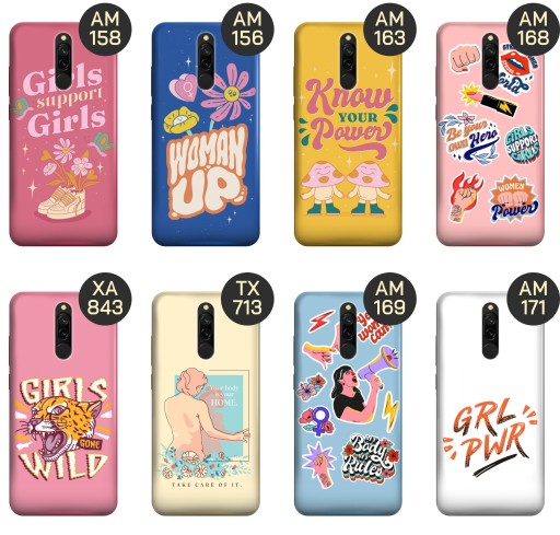 ЧЕХОЛ ДЛЯ XIAOMI REDMI 8 ДИЗАЙН ЖЕНСКИЙ ЧЕХОЛ POWER GIRL POWER FEMINISM