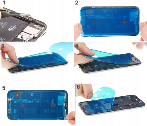 USZCZELKA WYŚWIETLACZA LCD IPHONE X CZARNA